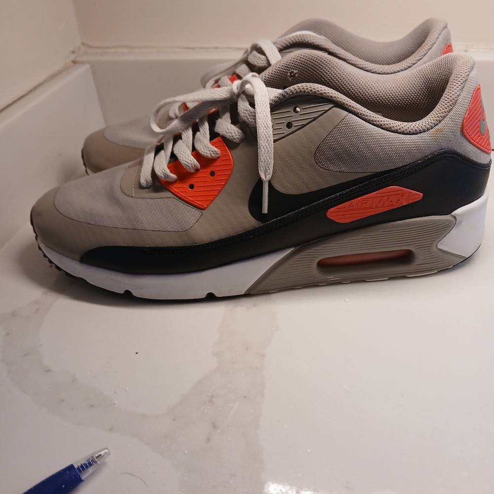 Nike AIR MAX 90 HyPerfuse Sneakers Mens 11.5 "Cobblestone" Lava - Picture 4 of 4
